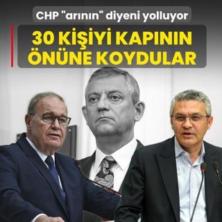 CHP �ar�n�n� diyeni yolluyor! 30 ki�iyi kap�n�n �n�ne koydular