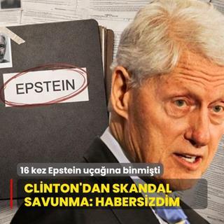 16 kez Epstein u�a��na binen Clinton'dan skandal savunma: Hi�bir �eyden haberim yoktu