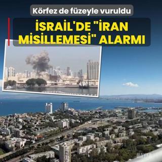 �srail'de ��ran misillemesi� alarm�! K�rfez de f�zeyle vuruldu
