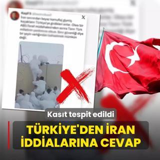 T�rkiye'den �ran iddialar�na cevap! Kas�tl� olarak dola��ma sokuldu�u tespit edildi