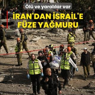 �ran'dan �srail'e f�ze ya�muru: �l� ve yaral�lar var