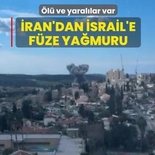 �ran'dan �srail'e f�ze ya�muru: �l� ve yaral�lar var