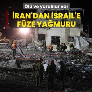 �ran'dan �srail'e f�ze ya�muru: �l� ve yaral�lar var