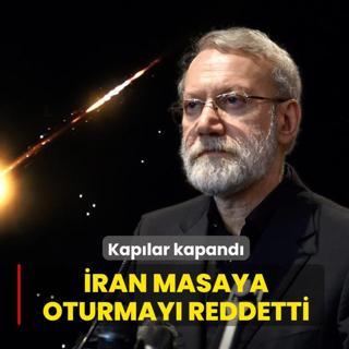 Kap�lar kapand�! �ran masaya oturmay� reddetti
