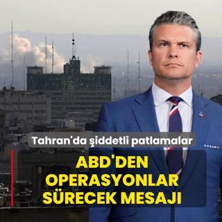Tahran'da �iddetli patlamalar... ABD'den operasyonlar s�recek mesaj�