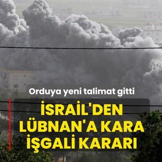 �srail'den L�bnan'a kara i�gali karar�! Orduya yeni talimat gitti