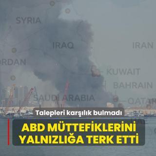 ABD m�ttefiklerini yaln�zl��a terk etti! Talepleri kar��l�k bulmad�