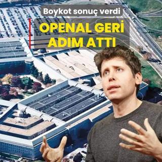 Boykot sonu� verdi OpenAl geri ad�m att�