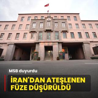 �ran'dan ate�lenen f�ze d���r�ld�! MSB duyurdu