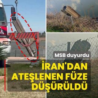 �ran'dan ate�lenen f�ze d���r�ld�! MSB duyurdu