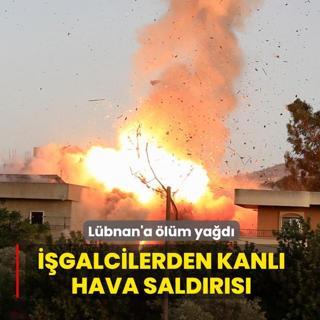 ��galcilerden kanl� hava sald�r�s�! L�bnan'a �l�m ya�d�