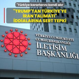 �Trump'tan T�rkiye'ye �ran talimat�� iddialar�na DMM'den sert tepki: T�rkiye ba��ms�zd�r, kararlar�n� kendi al�r