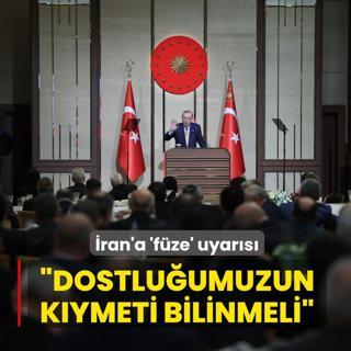 Ba�kan Erdo�an'dan �ran'a 'f�ze' uyar�s�: Gerekli ikazlarda bulunduk, tekerr�r etmemeli