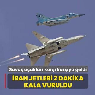 F-15 ve SU-24'ler kar�� kar��ya geldi! �ran jetleri 2 dakika kala vuruldu