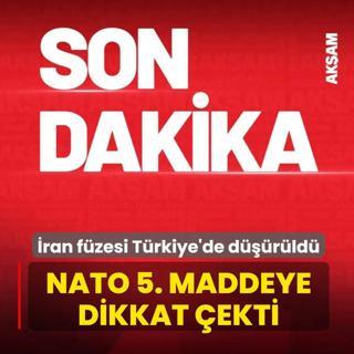 �ran f�zesi T�rk hava sahas�nda d���r�ld�! NATO'dan 5. madde mesaj�