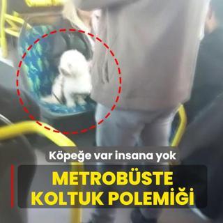 K�pe�e var insana yok! Metrob�ste koltuk polemi�i