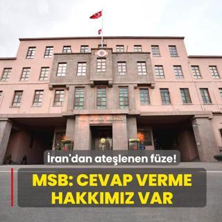 �ran'dan ate�lenen f�ze! MSB: Hasmane tutumlara cevap verme hakk�m�z var