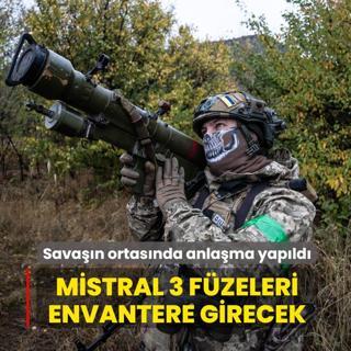 Sava��n ortas�nda anla�ma yap�ld�... Mistral 3 f�zeleri envantere girecek