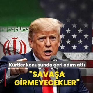 Trump, K�rtler konusunda geri ad�m att�: Sava�a girmeyecekler