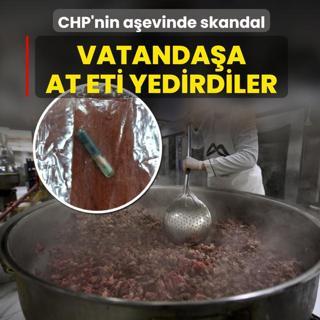 CHP'nin a�evinde skandal! Vatanda�a at eti yedirdiler