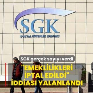 �Emeklilikleri iptal edildi� iddias� yalanland�! SGK ger�ek say�y� verdi