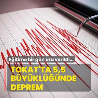 Tokat'ta 5,5 b�y�kl���nde deprem meydana geldi! �ok say�da ilde hissedildi