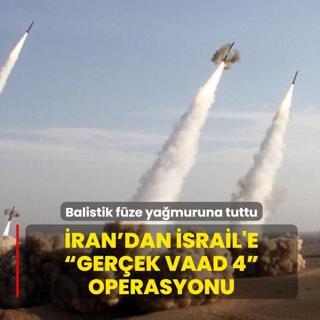 �ran'dan �srail'e  Ger�ek Vaad 4  operasyonu... Balistik f�ze ya�muruna tuttu