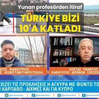 Yunan profes�r canl� yay�nda itiraf etti: T�rkiye'nin stratejik tesis say�s� bizi 10'a katlad�!