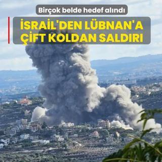 Katil �srail'den L�bnan'a �ift koldan sald�r�
