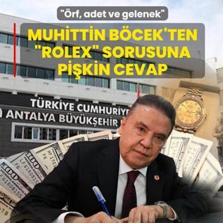 Muhittin B�cek'ten �rolex� sorusuna pi�kin cevap: �rf, adet ve gelenek