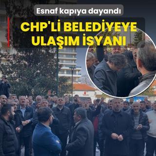 CHP'li belediyeye ula��m isyan�! Esnaf kap�ya dayand�