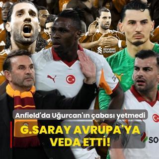 Galatasaray Avrupa'ya veda etti! Anfield'da U�urcan'�n �abas� yetmedi