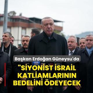 Ba�kan Erdo�an'dan bayram namaz� sonras� �srail mesaj�: Katliamlar�n�n bedelini �deyecek