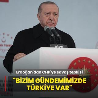 Ba�kan Erdo�an'dan CHP'ye sava� tepkisi: Bizim g�ndemimizde T�rkiye var
