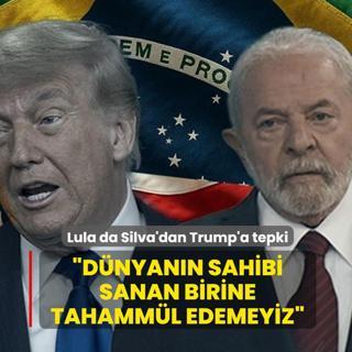Brezilya Devlet Ba�kan� Lula da Silva'dan Trump'a tepki: D�nyan�n sahibi sanan birine tahamm�l edemeyiz