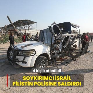 Soyk�r�mc� �srail Filistin polisine sald�rd�: 4 ki�i katledildi