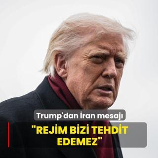 Trump'dan �ran mesaj�: Rejim bizi tehdit edemez