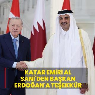 Katar Emiri Al Sani'den Ba�kan Erdo�an'a te�ekk�r