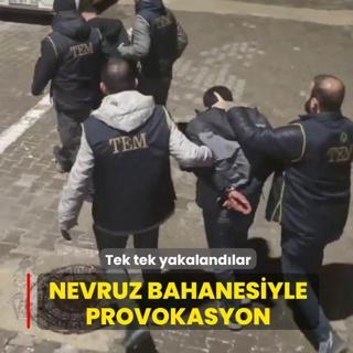Nevruz bahanesiyle provokasyon: Tek tek yakaland�lar
