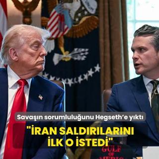 Trump sava��n sorumlulu�unu Hegseth'e y�kt�: �ran sald�r�lar�n� ilk o istedi