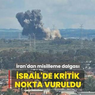 �ran'dan misilleme dalgas�! �srail'den dumanlar y�kseliyor
