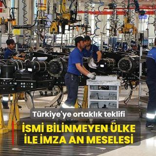 T�rkiye'ye ortakl�k teklifi! �smi bilinmeyen �lke ile imza an meselesi