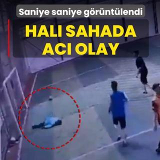 Hal� sahada ac� olay! Saniye saniye g�r�nt�lendi