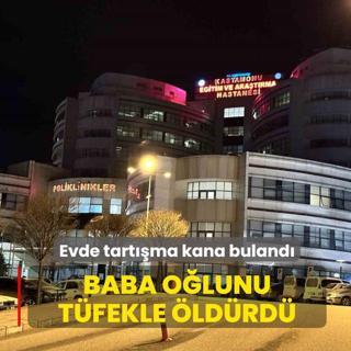 Evde tart��ma kana buland�! Baba, o�lunu t�fekle �ld�rd�