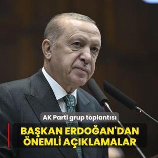 AK Parti grup toplant�s�... Ba�kan Erdo�an'dan �nemli a��klamalar
