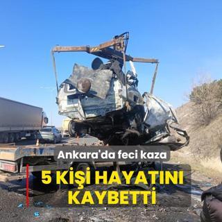 Ankara Kuzey �evre Yolu'nda feci kaza: 5 ki�i hayat�n� kaybetti