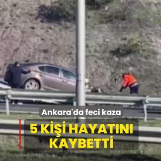 Ankara Kuzey �evre Yolu'nda feci kaza: 5 ki�i hayat�n� kaybetti