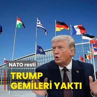 Trump gemileri yakt�! NATO resti