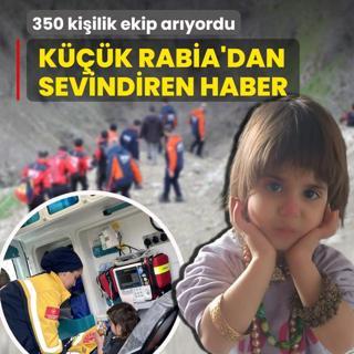 350 ki�ilik ekip ar�yordu! K���k Rabia'dan sevindiren haber