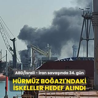ABD/�srail - �ran sava��nda 34. g�n... H�rm�z Bo�az�'ndaki iskeleler hedef al�nd�